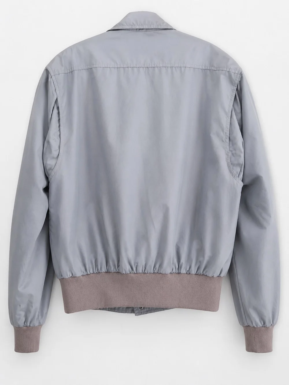 Vintage Members Only Jacket Mens 42 Large Gray Bomber Racer Cafe 90s